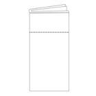 Caja 600 servilletas Bianco 40X40 pliegue 1/8K Basic-NT 4450000-K