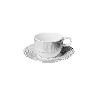 Plato café blanco 15.5cm colección neo silk-IP 306008A
