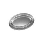 Bandeja 41x26.5cm ala efecto marteleé  plata vieja Serve - AE 791522