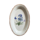 Fuente oval 33cm vintage colección Blue flower - PO 1W FUF33