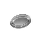 Bandeja 35x23cm ala efecto marteleé  plata vieja Serve - AE 791521